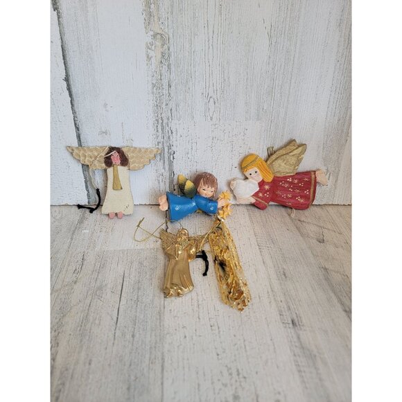 Angelic variety vintage ornament Xmas religious set - Picture 2 of 7